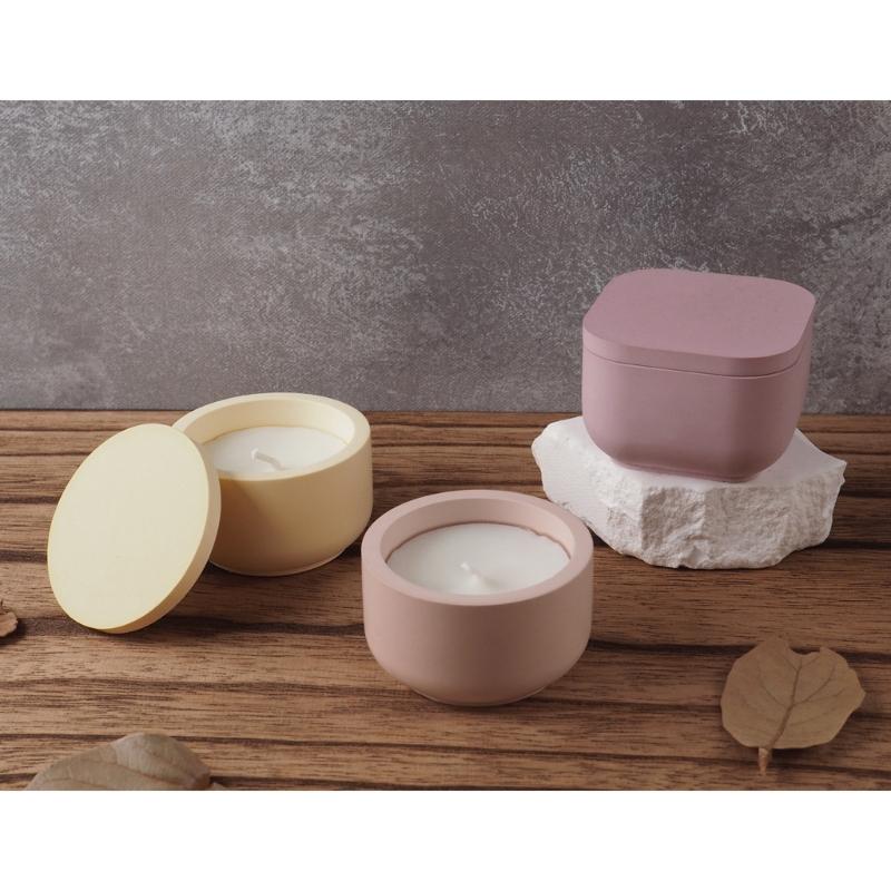 Silikonform für Zementbecher, perfekt für selbstgemachte Kerzenhalter aus Kristallharz und Wachs – innovatives Spiegeldesign