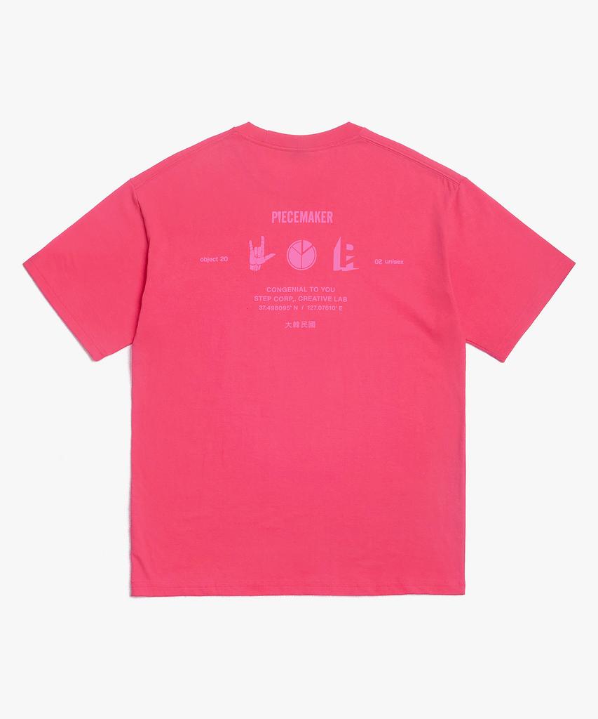 PEACE MAKER Pm Icon Tshirts (Coral)