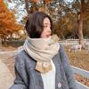 New Style Avocado Scarf Women's Long Winter Korean Version Versatile Student Thickened Warm Wool Knitted Cute Scarf