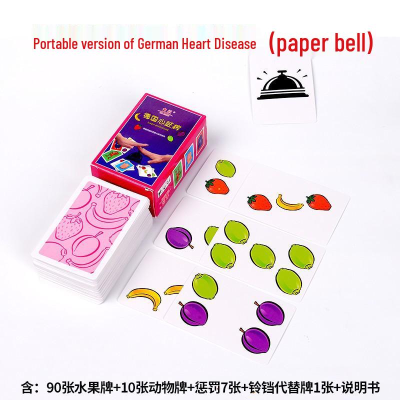 

German Heart Card Game Deluxe Edition with Punishment Fruit Double Expansion and Big Bell Party