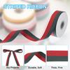 9.8 Yards Christmas Striped Ribbon Ribbon Candy Roll Garland Gift Wrapping Wreaths Bows Gift Box Packaging Holiday Decoration