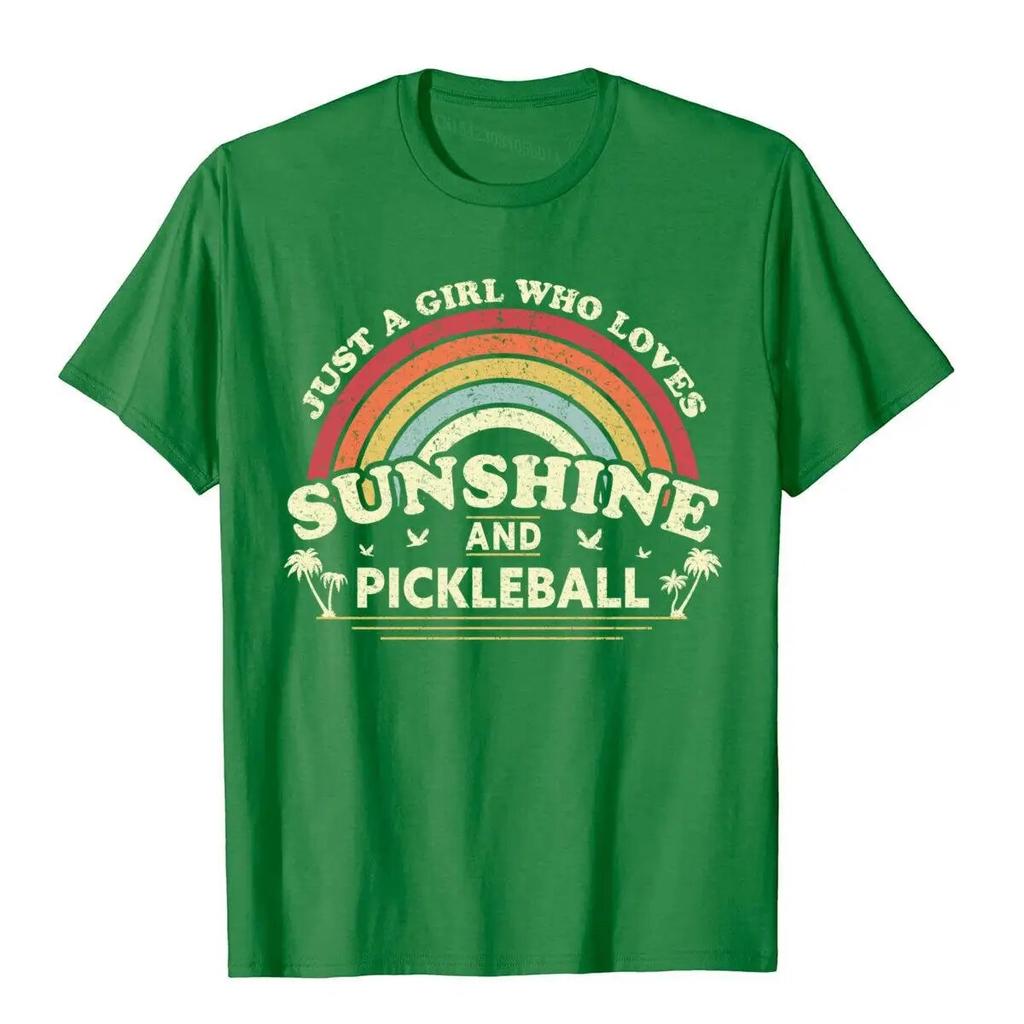Pickleball Shirt. A Girl Who Loves Sunshine And Pickleball T-Shirt Cottonized Tees Funny Unisexs Top T-Shirts Normcore