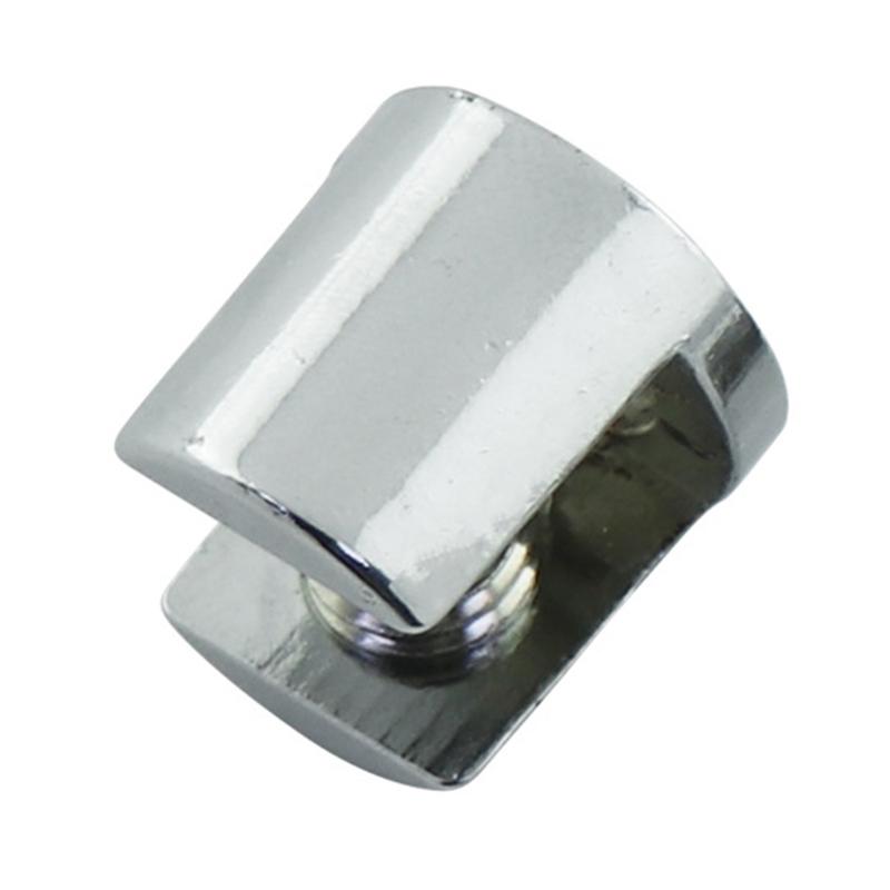 10Pcs Adjustable Zinc Alloy Glass Clip Cabinet Shelf Support Plates Bathroom Glass Holders for Fixing Bathroom Glass