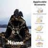 Deer33 Customize Text Blanket Multi-purpose Personalized Blanket Warmthful Decor Versatile for Livingroom Home Decor Chair Seaside