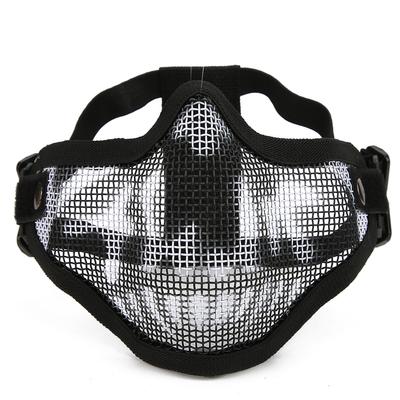 Metalowa Siatka Ochronna Twarz Taktyczna Półosłona Ochronna do Paintballa CS V1