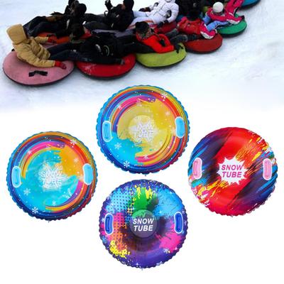 Inflatable Snow Tube for Sledding Inflatable Snow Sled with Handles for Game Birthday Gift Party Family Activities Holidays