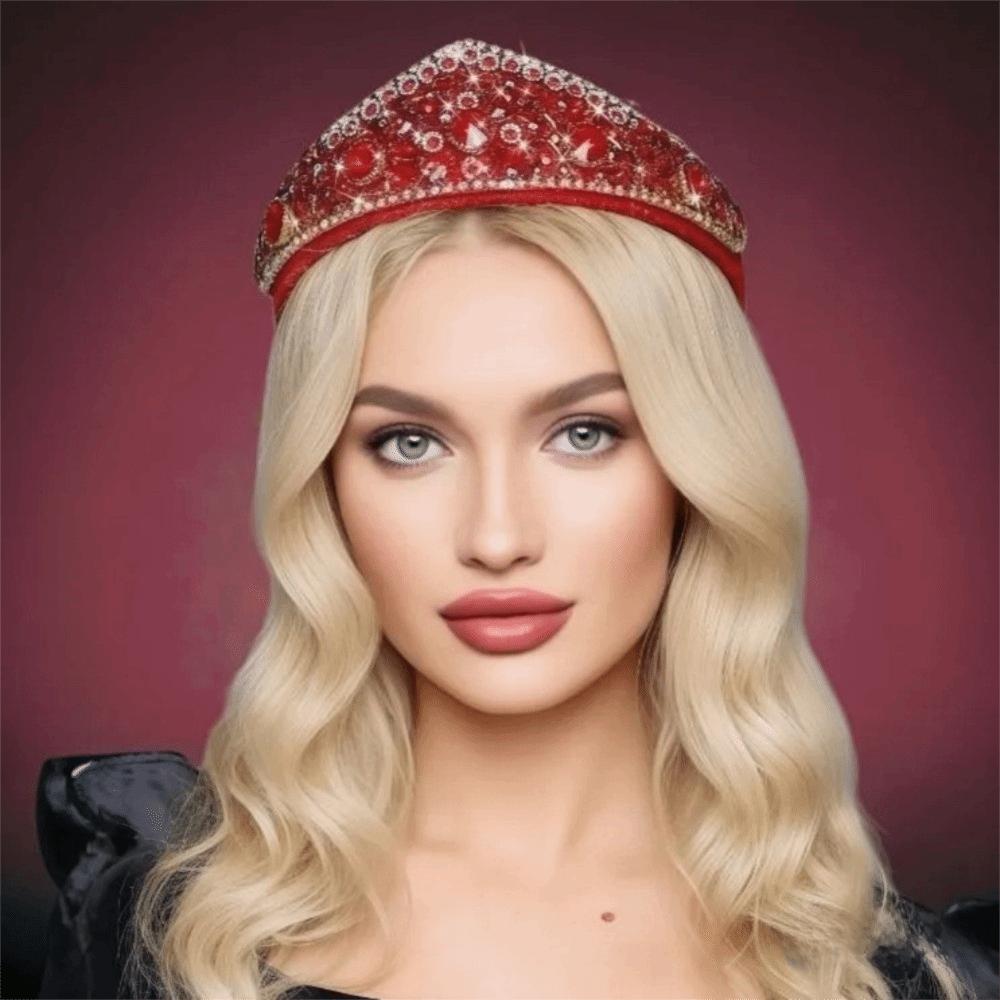 Wide Brim Women Hair Hoop Shiny Baroque Headdress Fashion Rhinestone Headband Travel