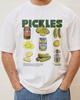 "Säure-Gurke"-Muster bedrucktes reines Baumwoll-T-Shirt in lockerer Passform