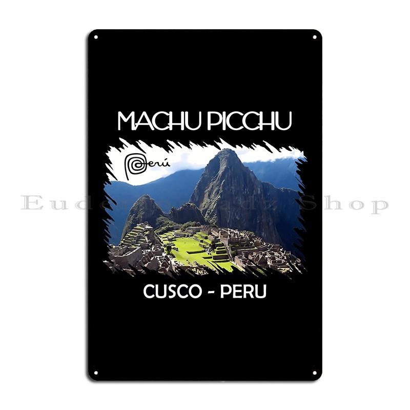 

Machu Picchu Peru Llama Cusco Metal Sign Poster Vintage Cinema Kitchen Personalized Bar Tin Sign Poster 20x30cm（7.8x11.8inch）
