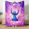 Sparkle Heart Stitch Flannel Blanket Super Soft Warm Cozy Blanket for Sofa Bed Office Travel All‑Season Home Decor Gift