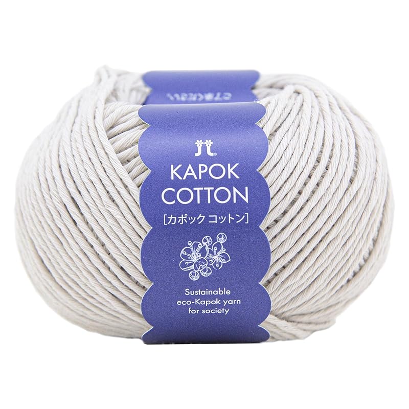 

hamanaka hand knitting yarn kapok cotton thick COL. 2 kapok tree bark system 30g approx. 72m 3398