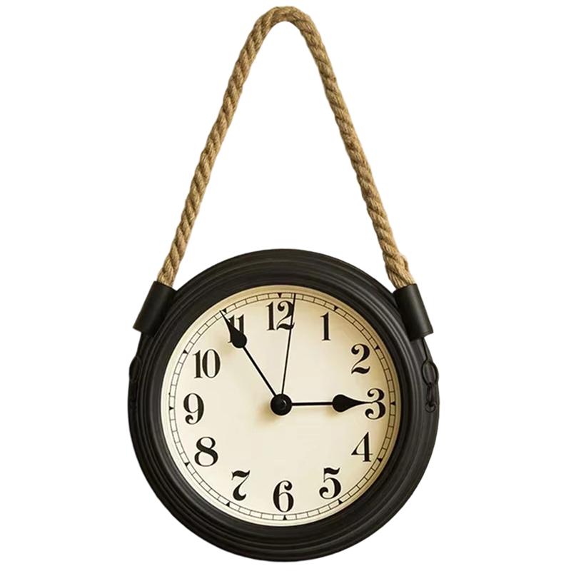 Clock Vintage Decor Living Room Wall Hanging Decoration Accessories Kitchen Room Decorative 3D Clock