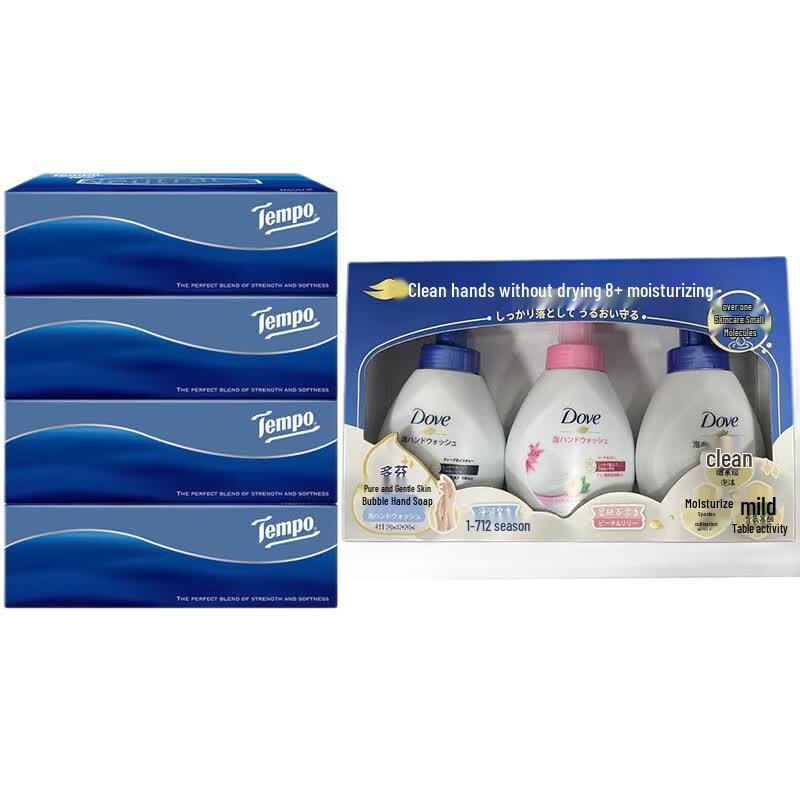 Tempo Facial Tissue & Foaming Hand Soap Set