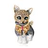 Animal Style Alloy Green Eye Cat Brooch With Dangle Drop For Womens Fashion Accessory
