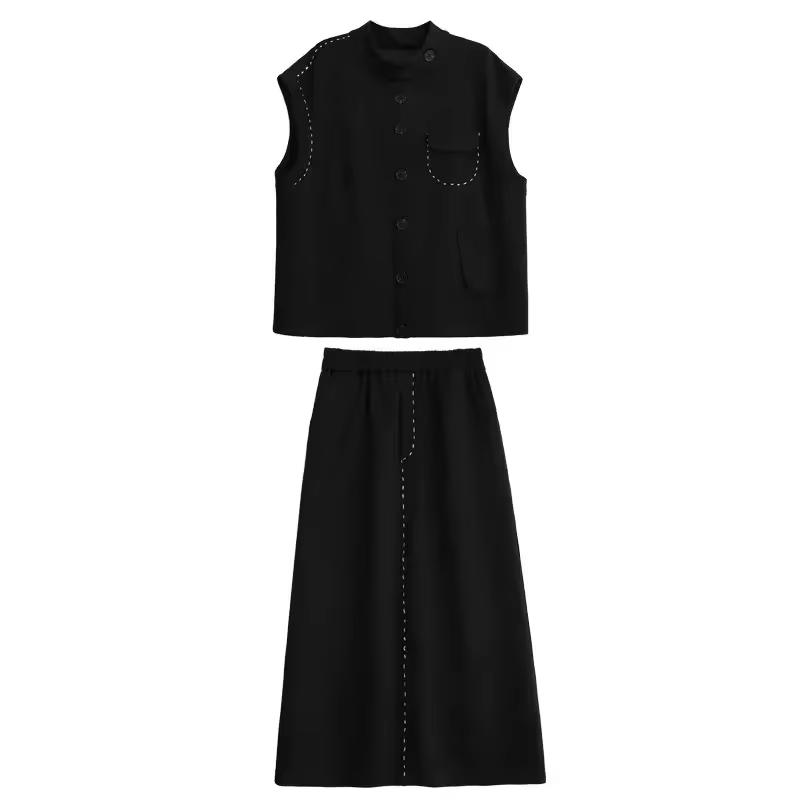 

Xitao Однобортные комплекты в стиле пэчворк GMM1233 L чёрный