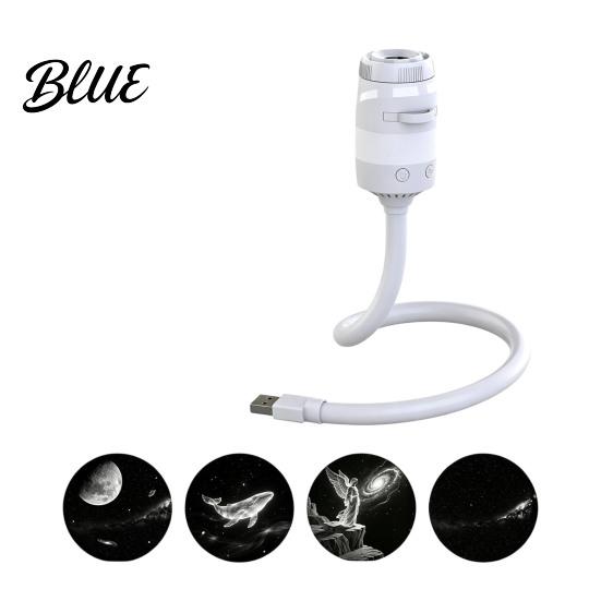 Star Projector Night Light 2-in-1 Light Starry Sky Ambient Lamp with Films Birthday Gift for Boys Girls USB Powered Dual-Mode Bedroom Sleep