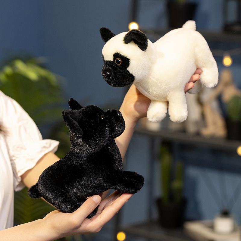 18CM Lovely Bulldog Plush Toy Kawaii Standing Bulldog Doll Stuffed Soft Animal Toy Birthday Home Decoration Gift