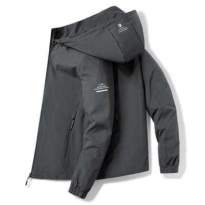 Giacca con cappuccio da uomo Giacca a vento Capispalla Cappotti Giacca cargo casual primavera autunno