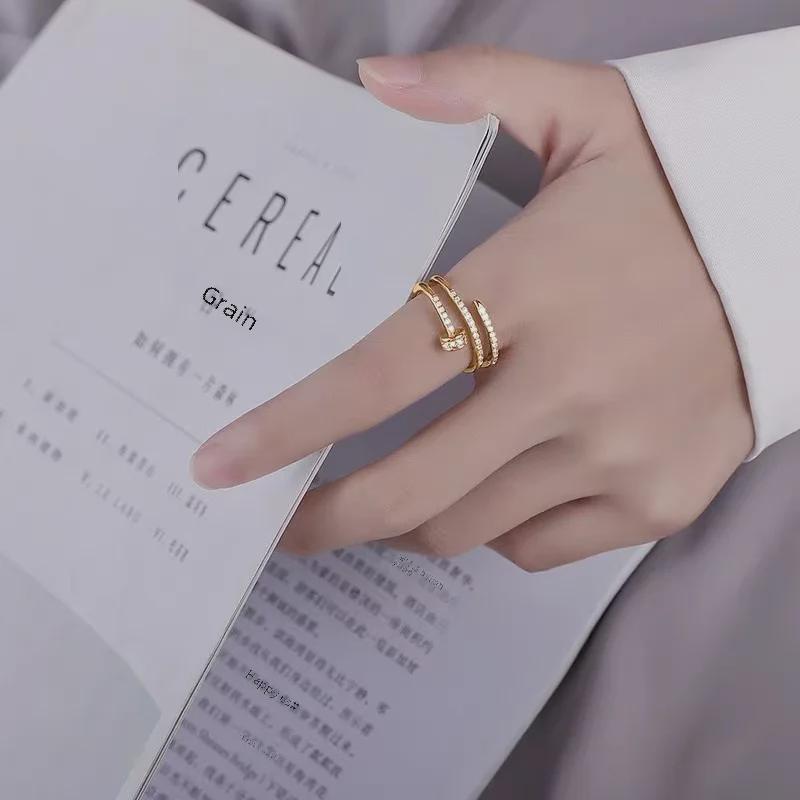 Multi-Layer Zircon Bracelet with Flash Diamond Accents: High-End Cold Style Fashion Statement