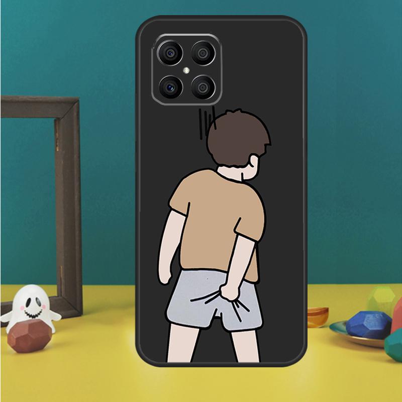 Cartoon Couple Love Boy Girl For Huawei P30 Lite P50 P40 P20 Pro P Smart Z Nova 9 5T Cover For Honor 50 X9 X8 X7 Case