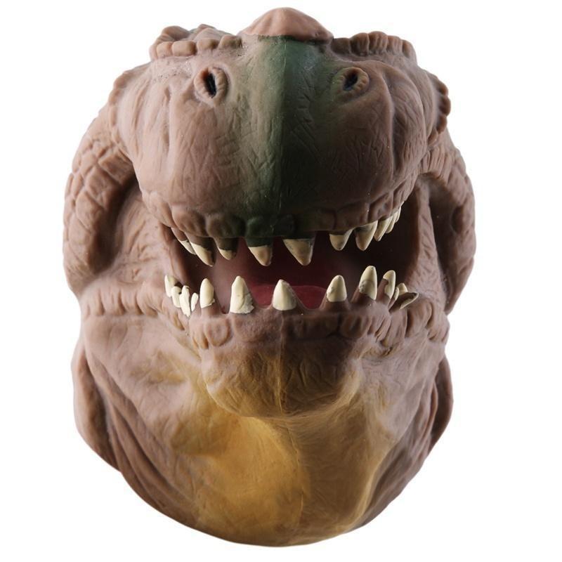 1 Stück Plastikspielzeughandschuhe, Simulations-Dinosaurier-Puppensets, Kreativer Spaßbedarf