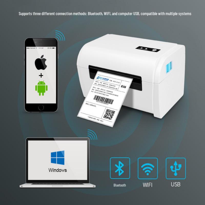 110-мм Bluetooth Термопринтер этикеток для накладных экспресс-доставки и FBA POS-9200 USB (EU)