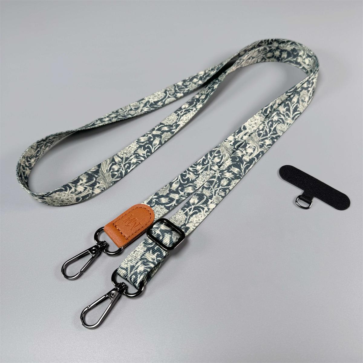 

Universal Retro Plant Crossbody Long Cellphone Lanyard Anti-lost Hanging Neck Rope Mobile Phone Straps for Keys ID Badge Holder Nylon fiber