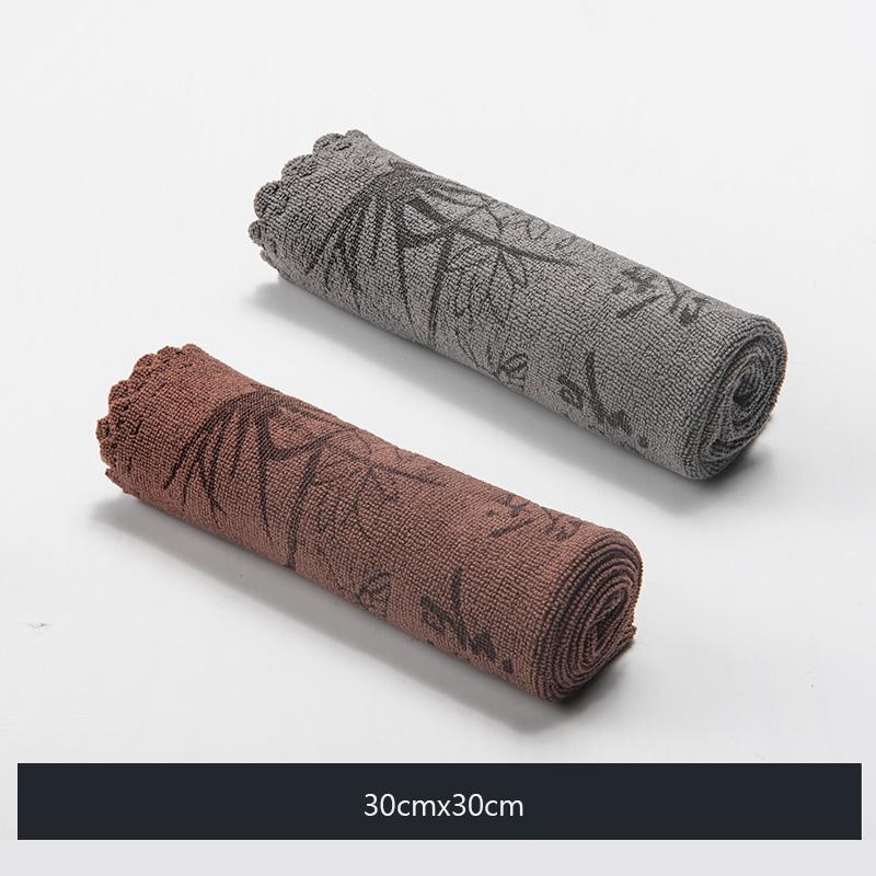 GIANXI Portable Kitchen Tea Towel Tourist Hotels Dry Handkerchief Red Absorbent Towel Coffee towel Towel Kitchen Accessories