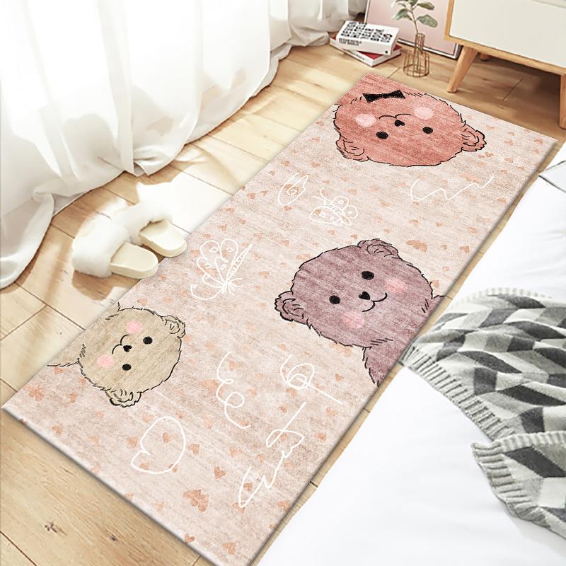 Bedroom Bedside Carpet Cute Room Underbed Floor Mat Small Carpet Long Strip Home Mat