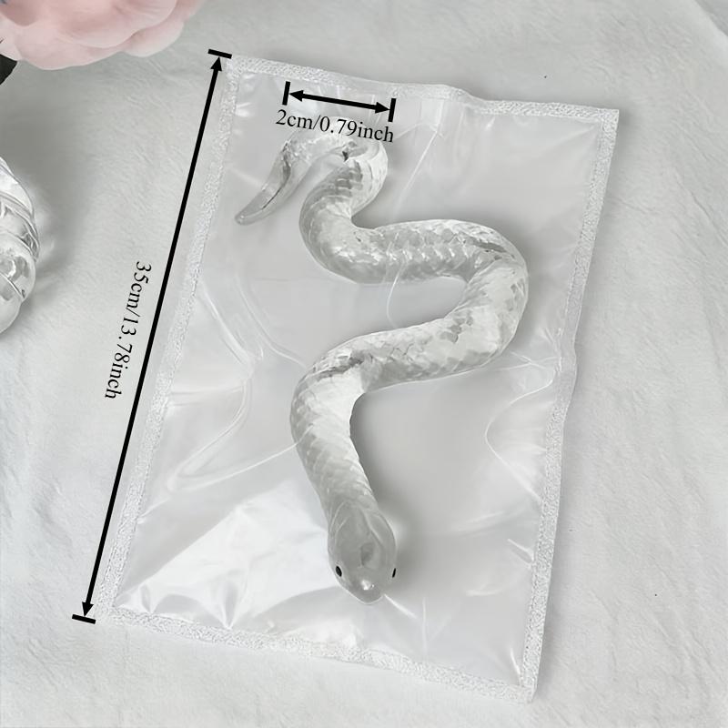 1 Stück Neuer Transparenter Schlangenkopf-Clip Squishy Pop Fidget TPR Weich Langsamer Rückprall Stressabbau Lustiges Scherzgeschenk