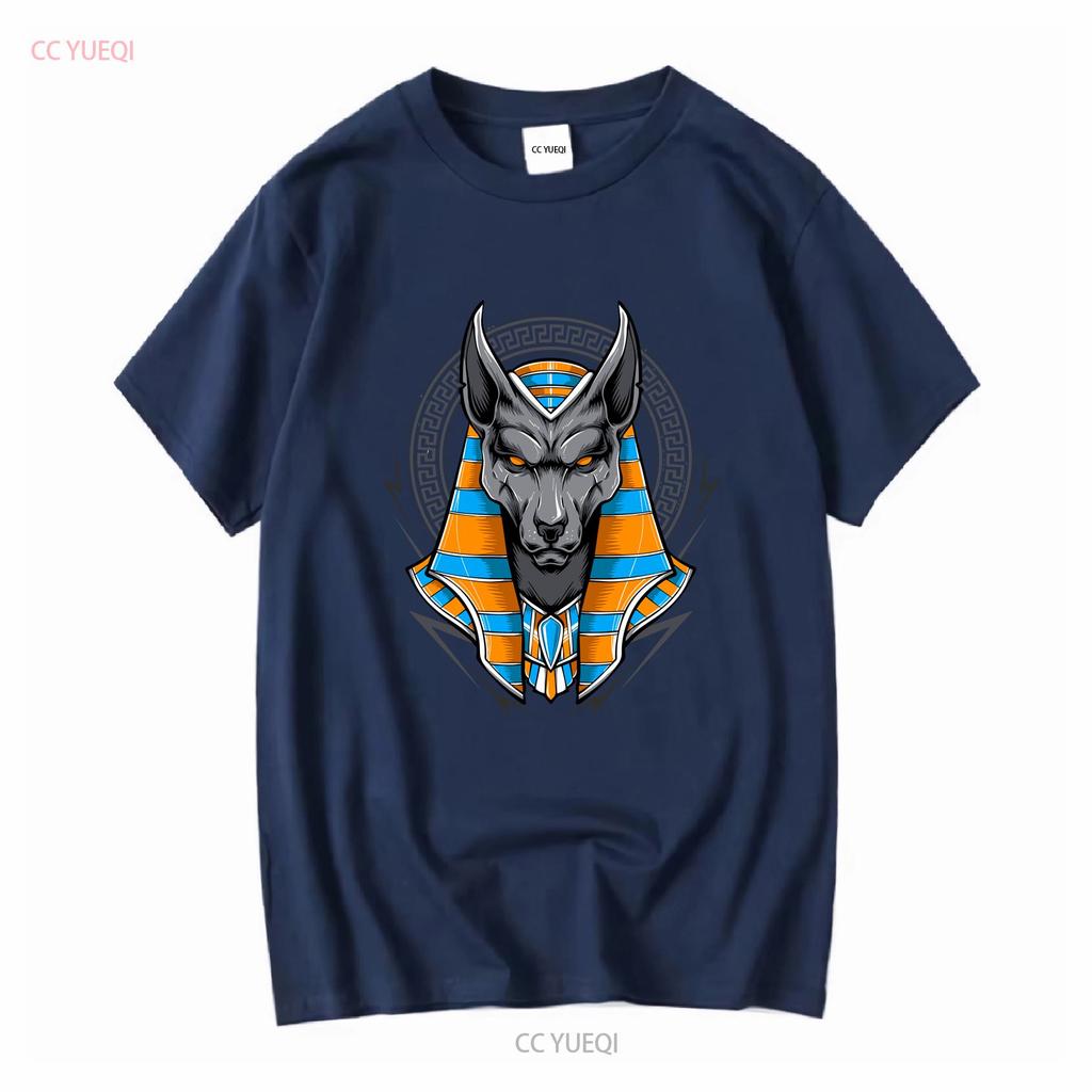 Anubis Ancient Egyptian God Of The Dead Egypt Anpu Jackal T Shirt Size S 5xl Vintage Washed Stretched Homme Streetwear