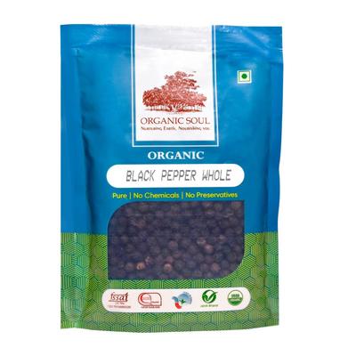 Organic Black Pepper Whole (100 G), Organic Black Pepper Whole, Organic Soul