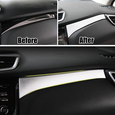 Do Nissan Qashqai J11 2016 2017 2018 Chromowana Listwa Panelu Schowka Pokrywa Konsoli Środkowej Deski Rozdzielczej Listwa Matowa Stylizacja Samochodu