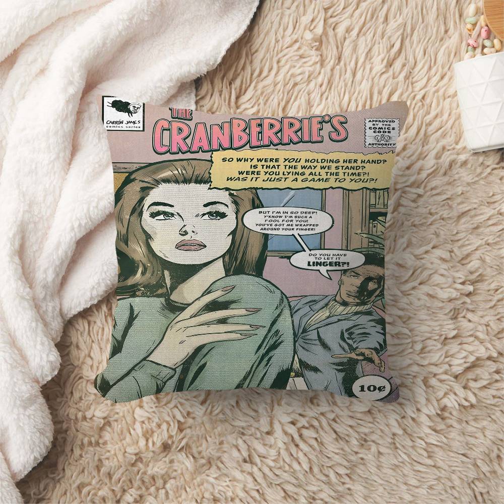 T-The C-Cranberries Band Dekorative Raumästhetik Kissenbezug Heimdekoration Schlafzimmer Sofa Bett Couch Kissenbezug 45x45