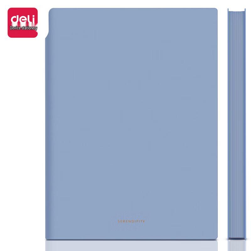 Deli A5 Faux Leather Softcover Notebook with Pen Holder