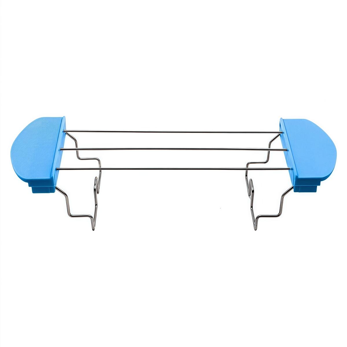 

For Kitchen Appliances Toast Holder Bread Slice Rack Breakfast Preparation 26x9.2x5cm Anti-Scald Handles For Safety синій