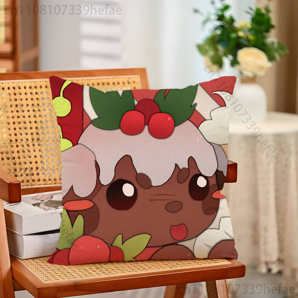 AAdopt Me Game Pillow Cases for Bedroom Living Room Sofa Home Decor Polyester Cushion Cover with Zipper