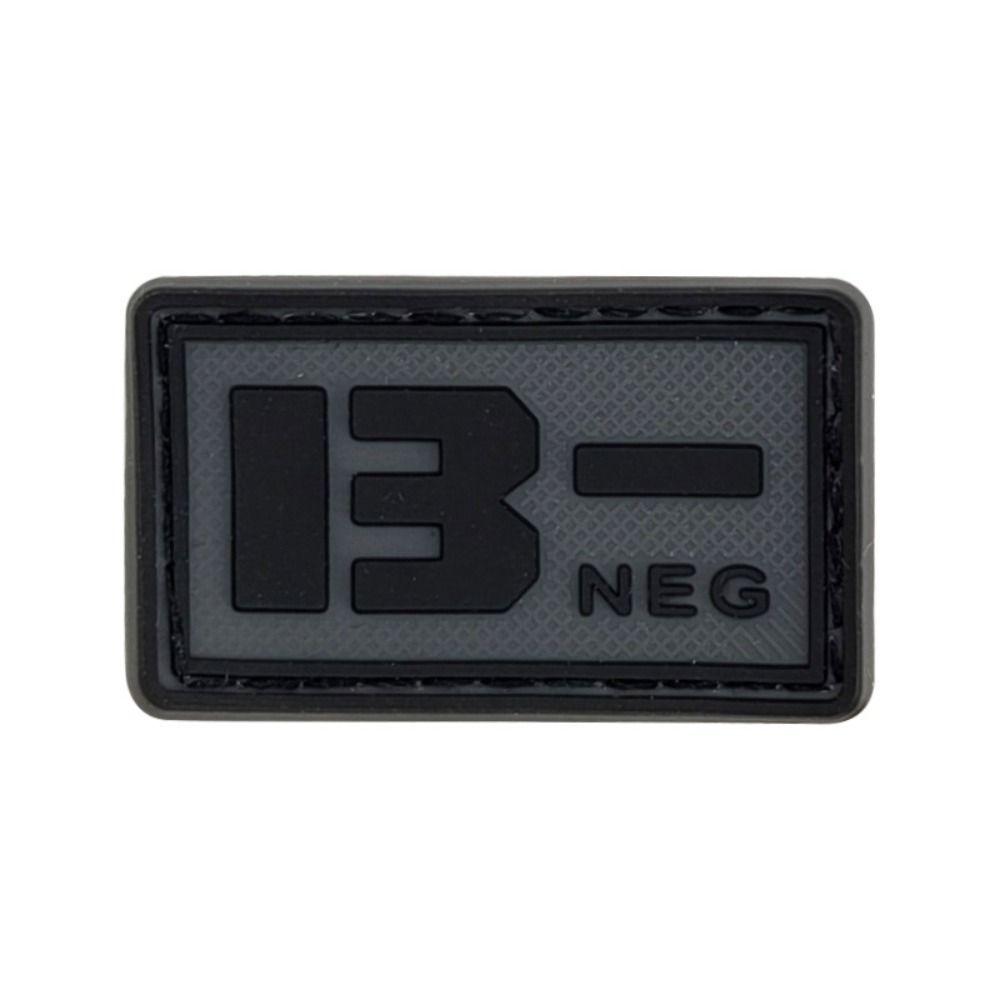 PVC Glue Stamp Blood Type Magic Sticker Embroidered Patch Emergency Armband  Helmet Decoration