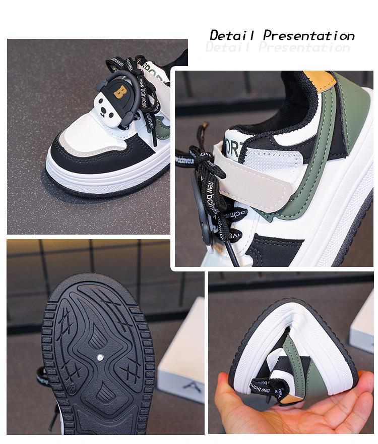 Breathable, Wear-Resistant Skate Shoes for Kids – Comfortable Soft Sole Sneakers for Boys & Girls with Cartoon Design