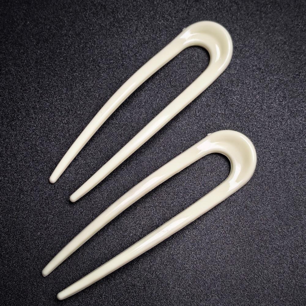

2PC 2025 New U Shaped Hair Stick Vintage French Hair Pin Women Acetate Hair Accessories DIY Retro Hairstyle Tool New Hair Clips