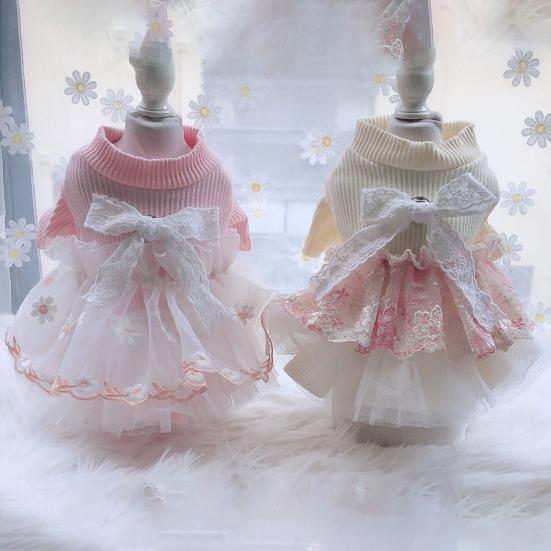 

Одежда для домашних животных, привлекательная нежная текстура, хлопок, удобное свадебное платье для щенков, одежда для фотографий домашних животных