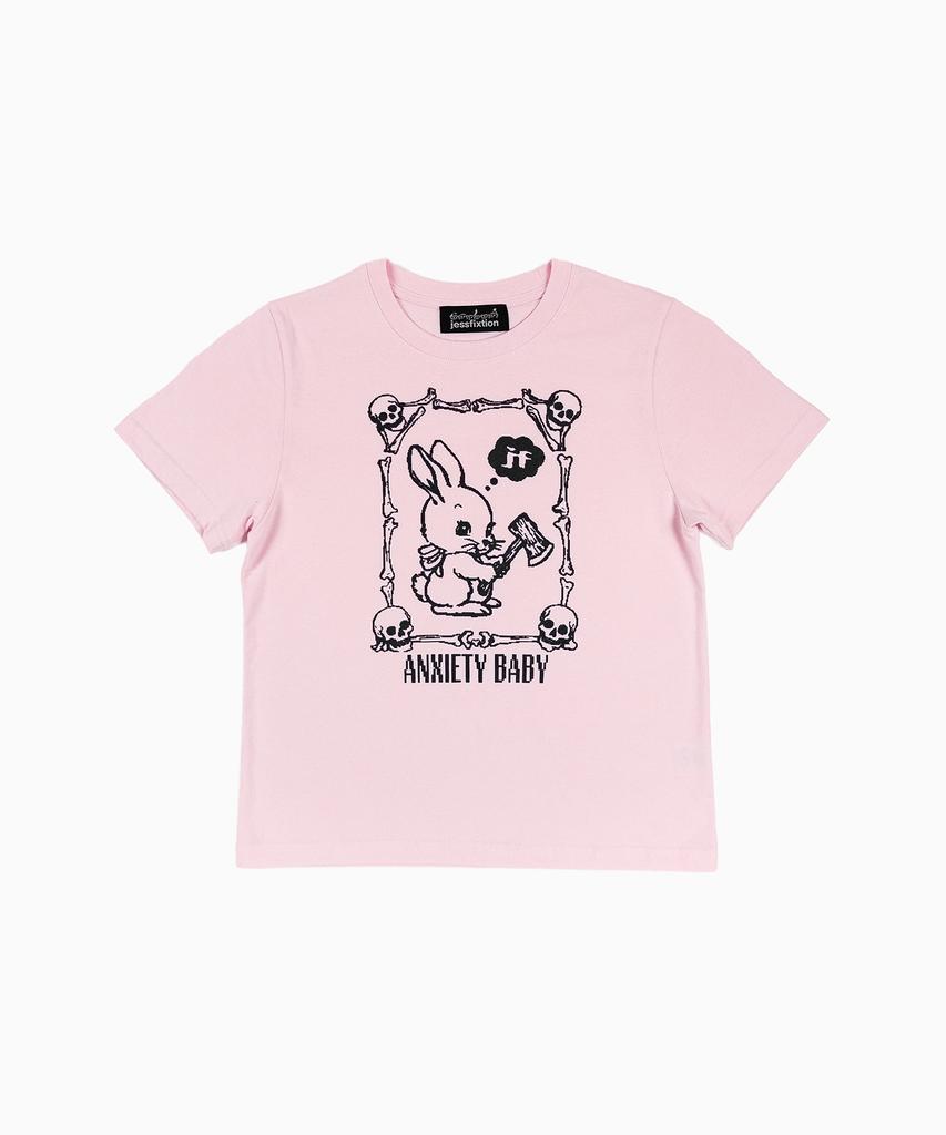 Jeseupigsyeon Anxiety Baby Mini Tee (Baby Pink)