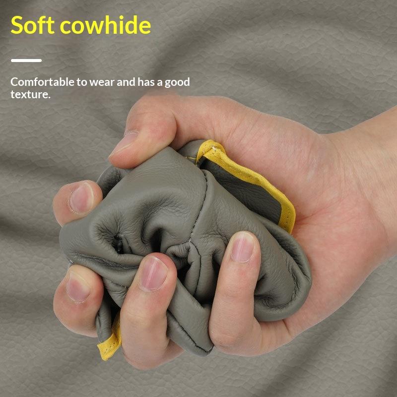 Heavy Duty Top Grain Cowhide Welding Gloves Spark Resistant Cut Proof Work Gloves for Welding Site Construction one size