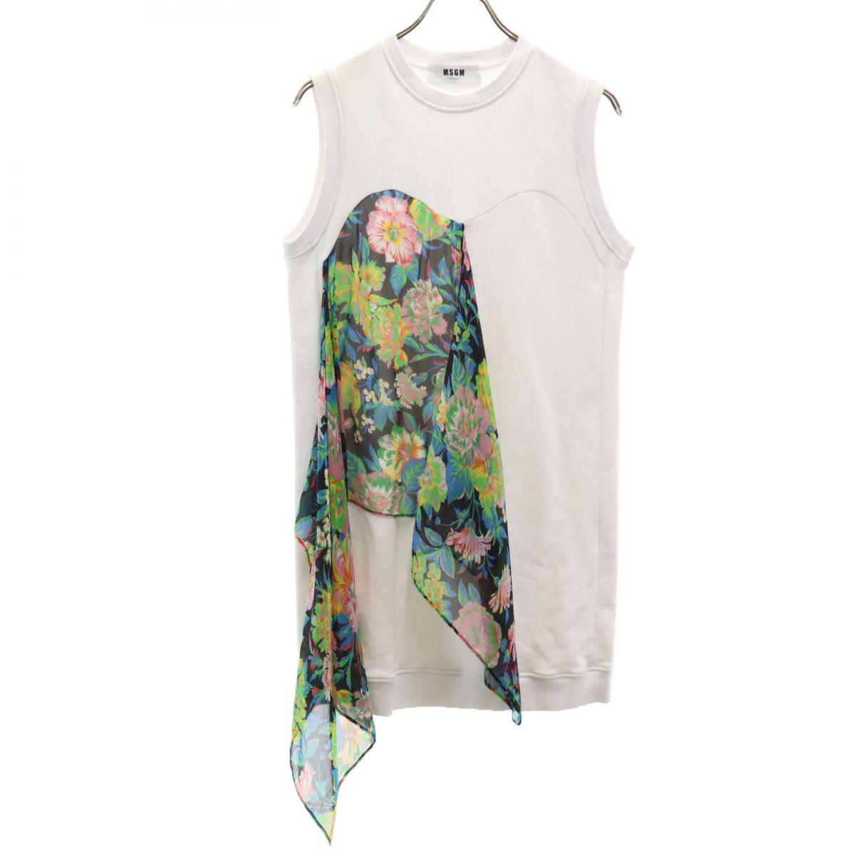 

MSGM made in Italy No sleeve Knee-length dress XS white Women Used