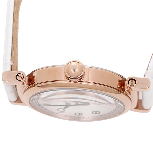 Coach Womens Silver 32mm Dial White Genuine Leather Band Watch 14502408