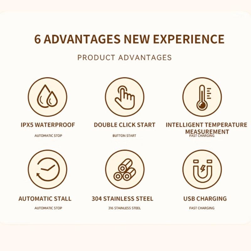 Stirring Mug 380ml Electric with LED Temperature Display Type C Fast Charging Auto Stirring Timer Coffee Cup Gift