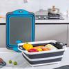 3 in 1 Folding Vegetable Board BPA Free Fruit Basket Collapsible Cutting Board  Household