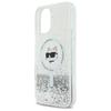Karl Lagerfeld Klhmp16Slgchsgh Iphone16 6.1 Hardcase Transparent Liquid Glitter Choupette Head Magsafe