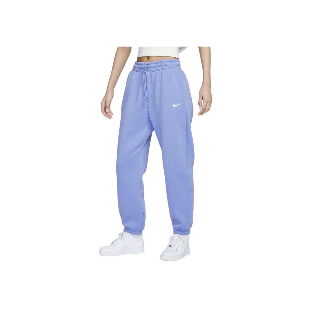 Nike Sportswear Phoenix Fleece High-Waisted Soft Solid Color Fleece Pants Women Bottoms Pulse-Gem-Blue Sail FZ5997-494