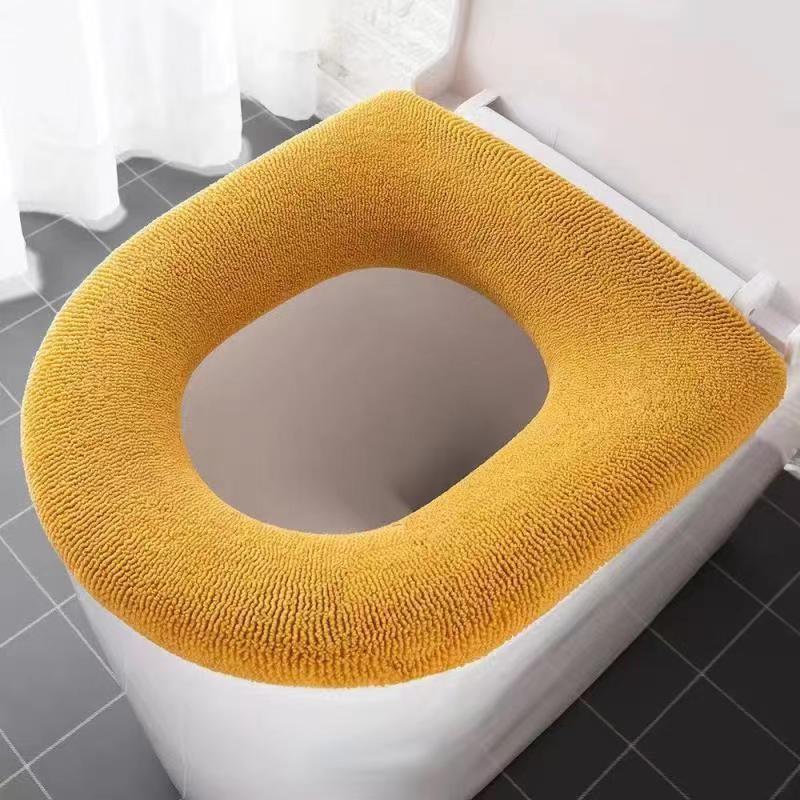 Thicken Toilet Seat Cover Mat Winter Warm Soft Washable Closestool Mat Seat Case Toilet Lid Pad Bidet Cover Bathroom Accessories